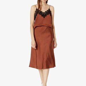 NWT The Drop Women's Maya Silky Slip Skirt